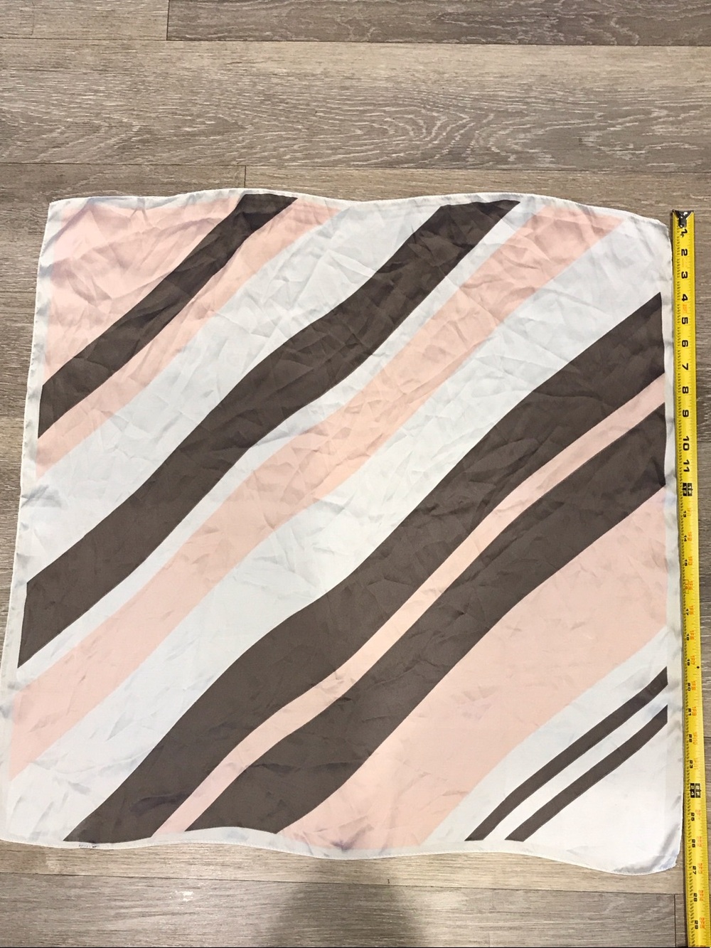 Striped Pink and Brown Fashion Scarf